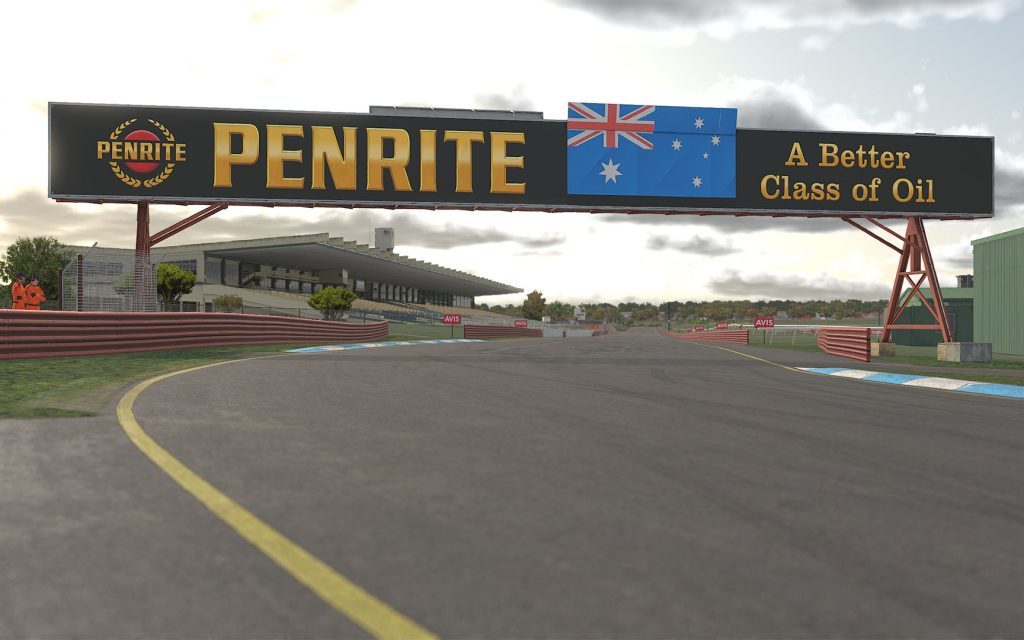 Sandown International Motor Raceway in iRacing racing simulator video game