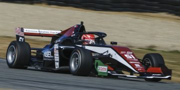 Jacob Abel testing Toyota Formula Regional car at Teretonga