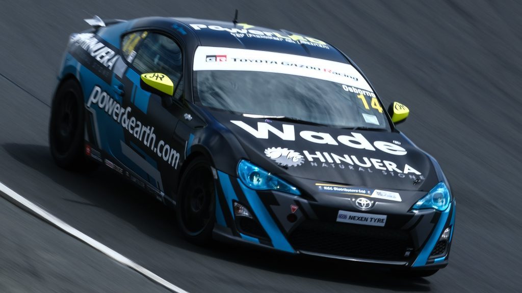 Fynn Osborne racing Toyota 86 at Hampton Downs