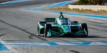 Marcus Armstrong testing IndyCar at Thermal Club