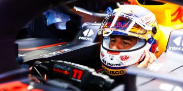 NORTHAMPTON, ENGLAND - FEBRUARY 13: Sergio Perez of Mexico and Oracle Red Bull Racing prepares to drive in the garage during the Red Bull Racing RB20 Filming Day at Silverstone on February 13, 2024 in Northampton, England. (Photo by Mark Thompson/Getty Images for Red Bull Racing) // Getty Images / Red Bull Content Pool // SI202402210311 // Usage for editorial use only //