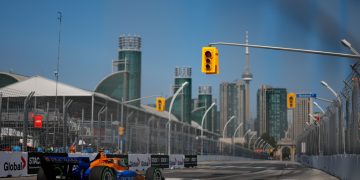 Toronto, CA - during the Ontario Honda Dealers Indy Toronto in Toronto, Ontario, Canada on the streets of Toronto. (Photo by Joe Skibinski | IMS Photo)