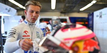 AUSTIN, TEXAS - OCTOBER 18: Liam Lawson of New Zealand and Visa Cash App RB prepares to drive in the garage during practice ahead of the F1 Grand Prix of United States at Circuit of The Americas on October 18, 2024 in Austin, Texas. (Photo by Rudy Carezzevoli/Getty Images) // Getty Images / Red Bull Content Pool // SI202410180708 // Usage for editorial use only //