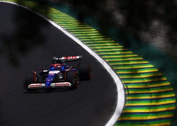 SAO PAULO, BRAZIL - NOVEMBER 01: Liam Lawson of New Zealand driving the (30) Visa Cash App RB VCARB 01 on track during practice ahead of the F1 Grand Prix of Brazil at Autodromo Jose Carlos Pace on November 01, 2024 in Sao Paulo, Brazil. (Photo by Mark Thompson/Getty Images) // Getty Images / Red Bull Content Pool // SI202411010395 // Usage for editorial use only //