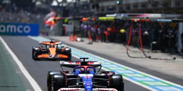 SAO PAULO, BRAZIL - NOVEMBER 01: Liam Lawson of New Zealand driving the (30) Visa Cash App RB VCARB 01 in the Pitlane during practice ahead of the F1 Grand Prix of Brazil at Autodromo Jose Carlos Pace on November 01, 2024 in Sao Paulo, Brazil. (Photo by Rudy Carezzevoli/Getty Images) // Getty Images / Red Bull Content Pool // SI202411010408 // Usage for editorial use only //