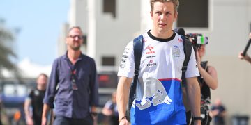 ABU DHABI, UNITED ARAB EMIRATES - DECEMBER 05: Liam Lawson of New Zealand and Visa Cash App RB walks in the Paddock during previews ahead of the F1 Grand Prix of Abu Dhabi at Yas Marina Circuit on December 05, 2024 in Abu Dhabi, United Arab Emirates. (Photo by Rudy Carezzevoli/Getty Images) // Getty Images / Red Bull Content Pool // SI202412050122 // Usage for editorial use only //